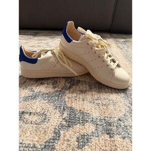 adidas Stan Smith Lux Off White Royal‎ Blue Size 7.5 Men's NWOT